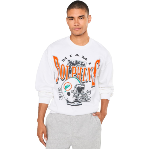 Mens Junk Food Clothing NFL Miami Dolphins Conversion Crew Fleece