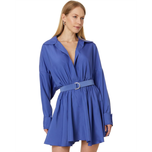 Womens Norma Kamali Super Oversized Bf Nk Shirt Flared Mini Dress
