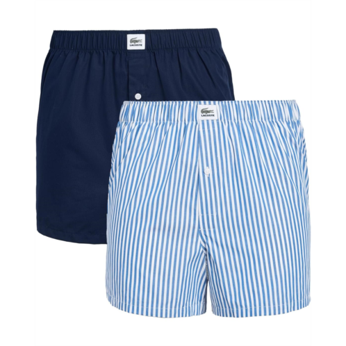 Mens Lacoste 2-Pack Cotton Poplin Boxers