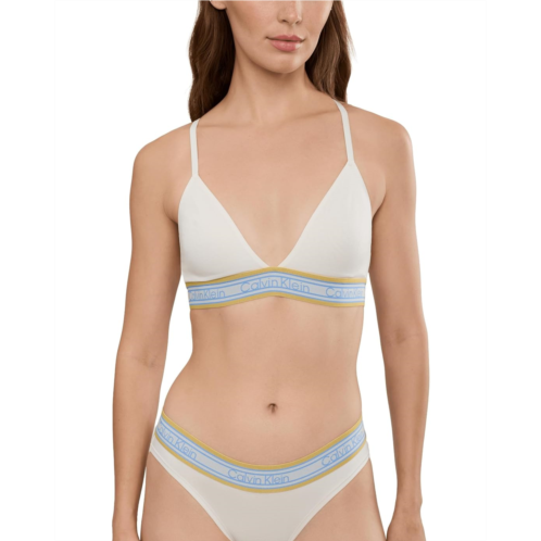 Calvin Klein Underwear Icon Cotton Modal Stripe Triangle Bralette