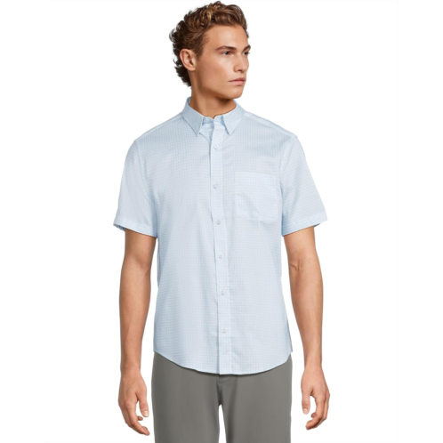 Johnston & Murphy Short Sleeve Diamond Print Shirt