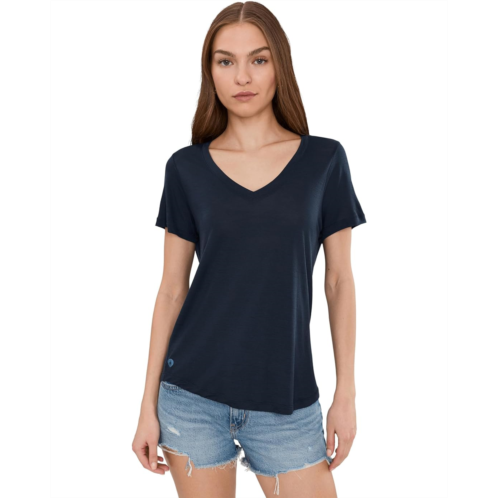 Womens Smartwool Active Ultralite V-Neck Short Sleeve