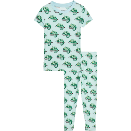 Kickee Pants Kids Print Short Sleeve Pajama Set (Big Kid)