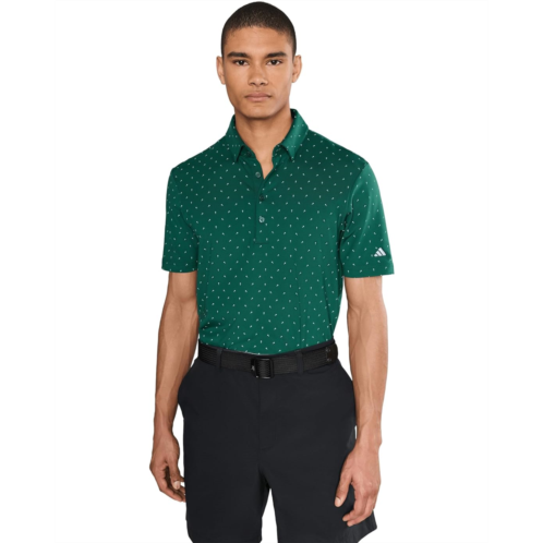 Mens adidas Golf Ultimate365 Mirco Print Polo Shirt