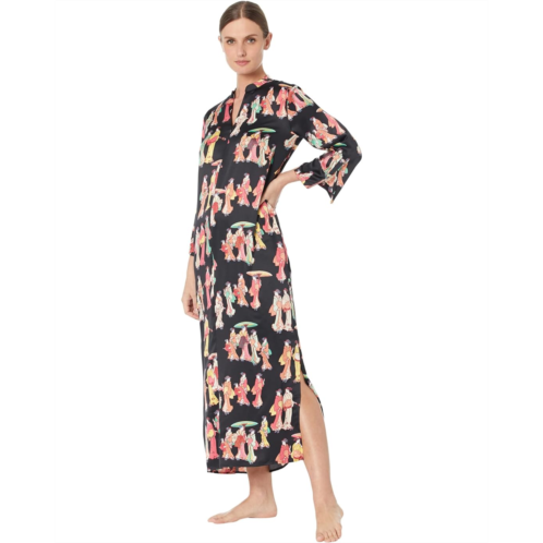 Womens N by Natori Geisha Satin 52 Caftan