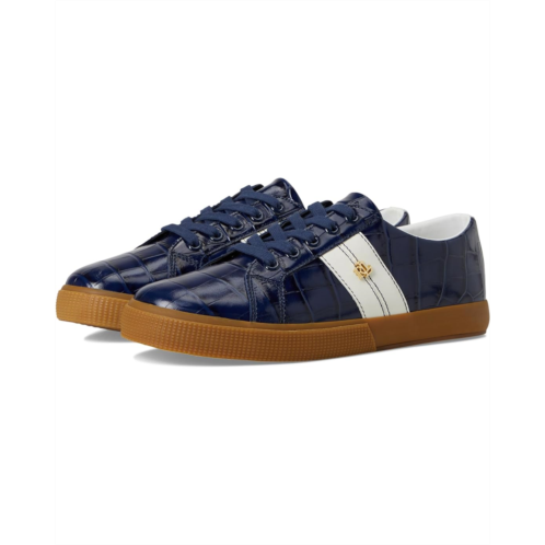 POLO RALPH LAUREN Janson II Croc-Embossed Leather Sneakers