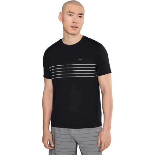 Mens RVCA Balance Pocket Stripe Tee