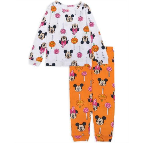 Kids Disney Two-Piece Snug Fit Cotton Holiday Pajama Set (Toddler/Little Kid)