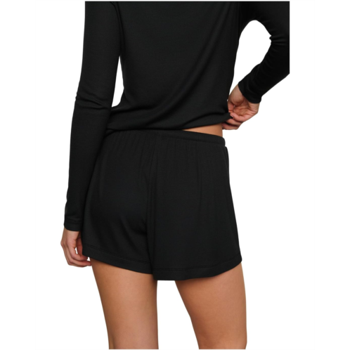 Womens Eberjey Dream Rib Relaxed Shorts