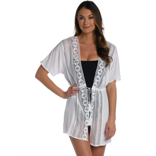 La Blanca Coastal Covers Open Front Kimono