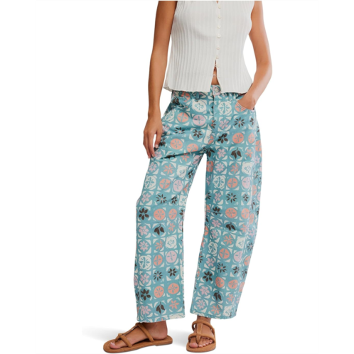 Womens Free People Good Luck Printed Barrel