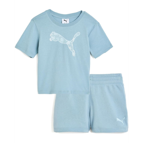 Girls PUMA Kids T-Shirt & Fleece Shorts Set (Toddler)