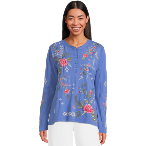 Johnny Was Raw Seam Henley