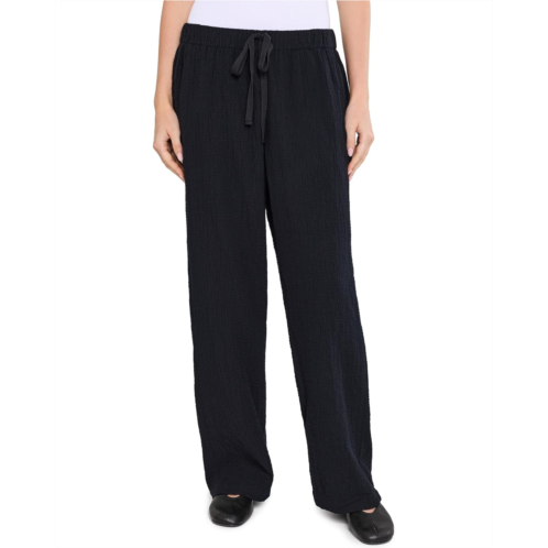 Eileen Fisher Organic Cotton Doubleweave Straight Full-Length Pants