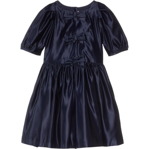 Janie and Jack Satin Bow Dress (Toddler/Little Kids/Big Kids)