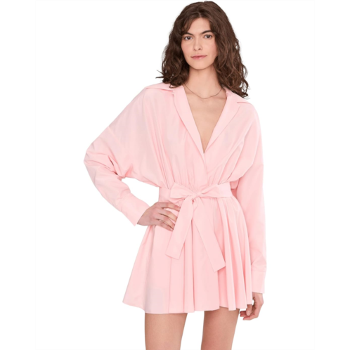 Womens Norma Kamali Super Oversized Bf Nk Shirt Flared Mini Dress