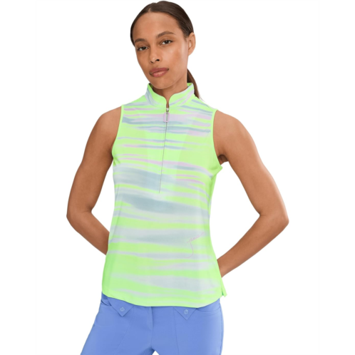 Jamie Sadock Painted Sunset Sleeveless Front Zip