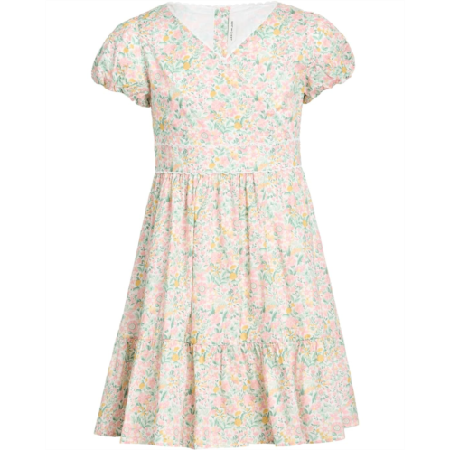 Girls Janie and Jack Puff Sleeve Dress (Toddler/Little Kids/Big Kids)