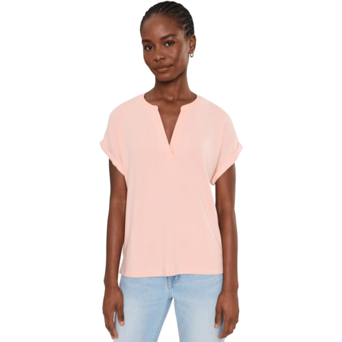 Womens Tommy Bahama Kauai Split Neck Short Sleeve Tee