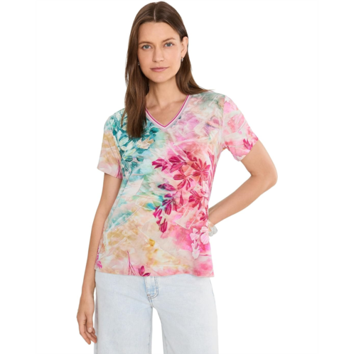 Johnny Was The Janie Favorite Short Sleeve V-Neck Swing Tee