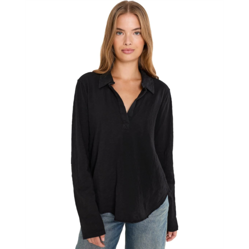 Womens Mod-o-doc Long Sleeve Easy Polo Tee
