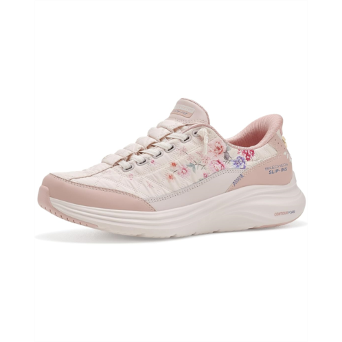 Womens SKECHERS Contour Foam - Cozy Fit Gentle Bloom Hands Free Slip-Ins