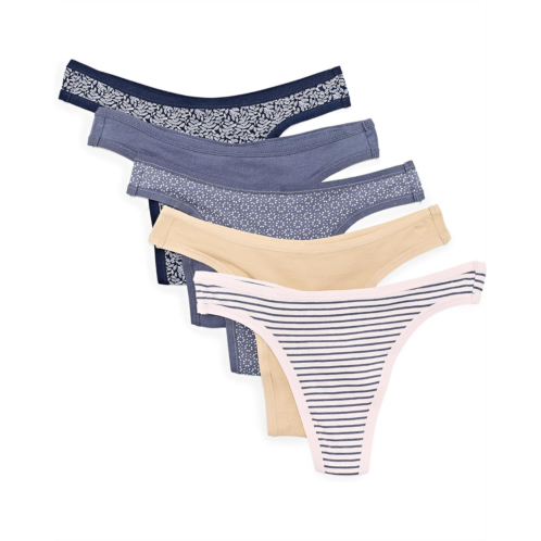 Womens PACT Everyday Classic Thong 5-Pack