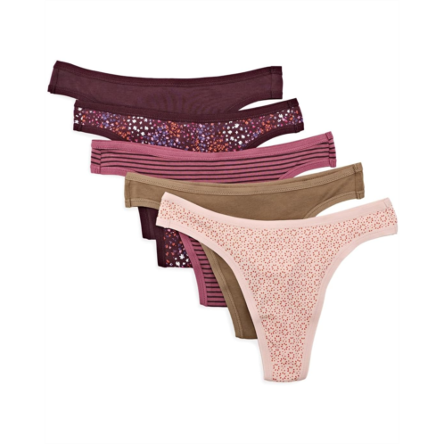 Womens PACT Everyday Classic Thong 5-Pack