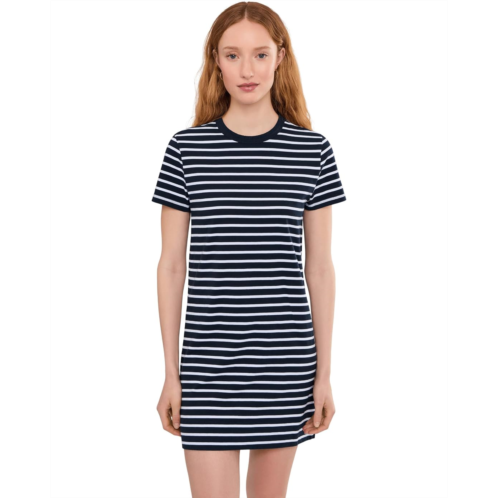 Womens Madewell Mini Tee Dress in Stripe