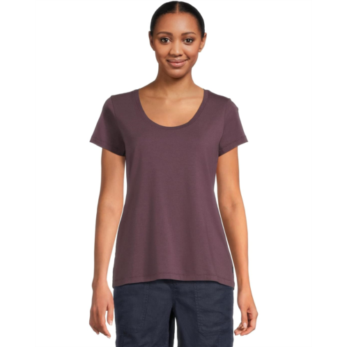 L.L.Bean Womens LLBean Soft Stretch Supima Tee Scoop Neck Short Sleeve