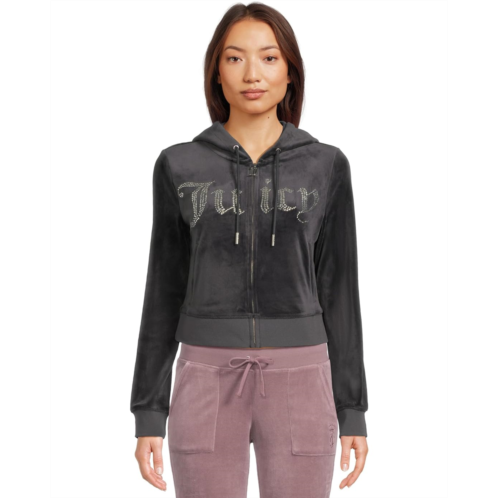 Juicy Couture Classic Juicy Hoodie With Bling
