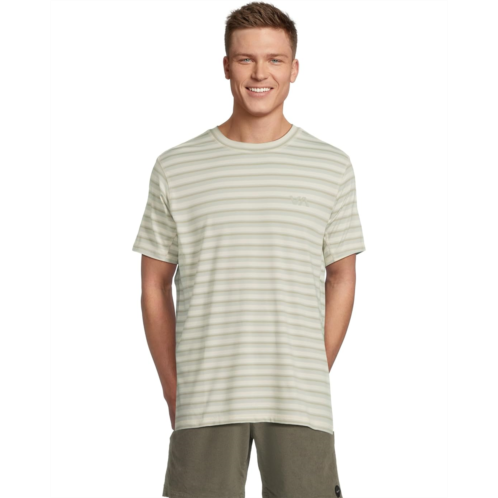 Mens RVCA Sport Vent Stripe Short Sleeve Tee