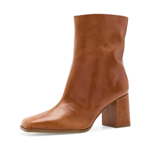 Womens Arezzo Nancy Mid Block Bootie