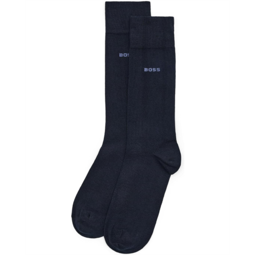 Mens BOSS 2-Pack Solid Color Regular Socks