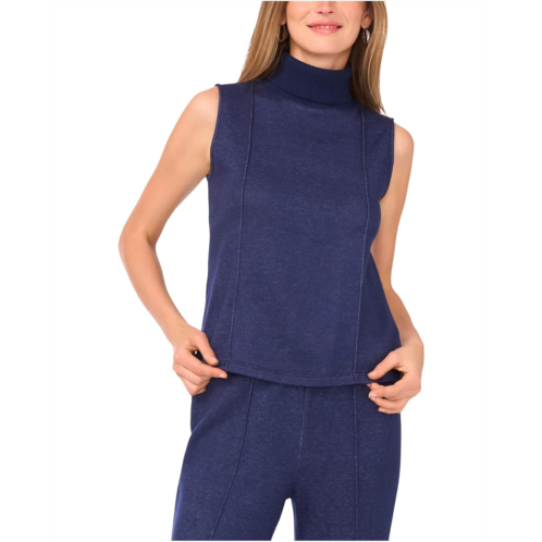 Womens Vince Camuto Sleeveless Ribbed Turtleneck Tank