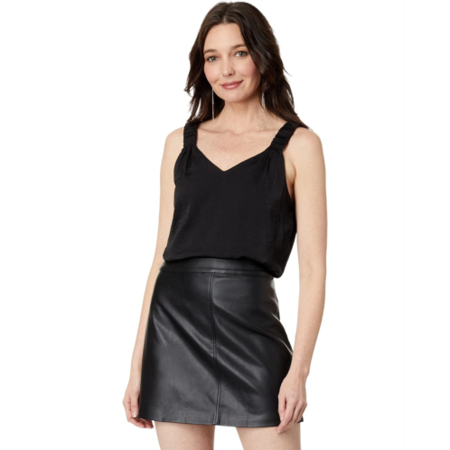 Vince Camuto Sleeveless Ruffle Strap Rumple Tank