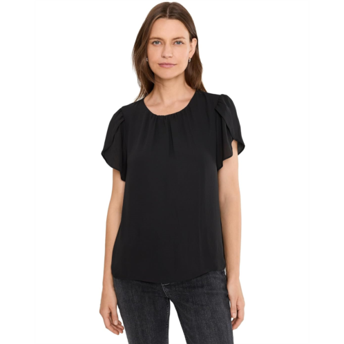 CeCe Tulip Sleeve Shirred Neck Top