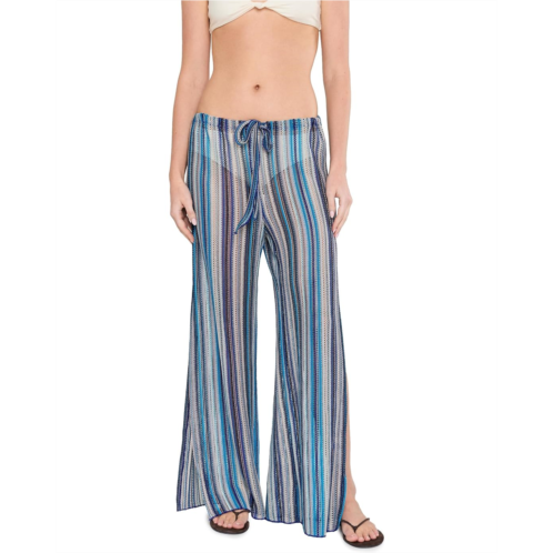 Womens BECCA Seaside Crochet Split Leg Pants