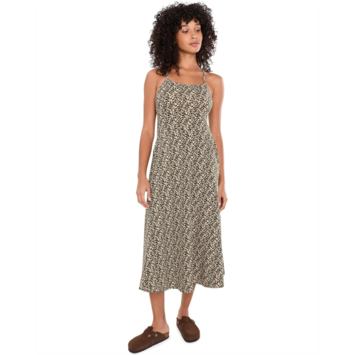 Womens PACT Organic Cotton Fit-and-Flare Midi Dress