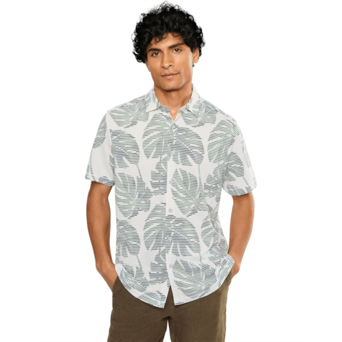 Mens Tommy Bahama Costa Wave Monstera Mash Short Sleeve Camp