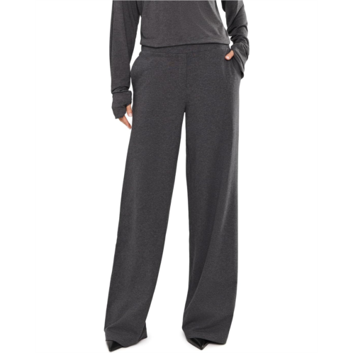 Womens Norma Kamali Flat Front Wide Pants