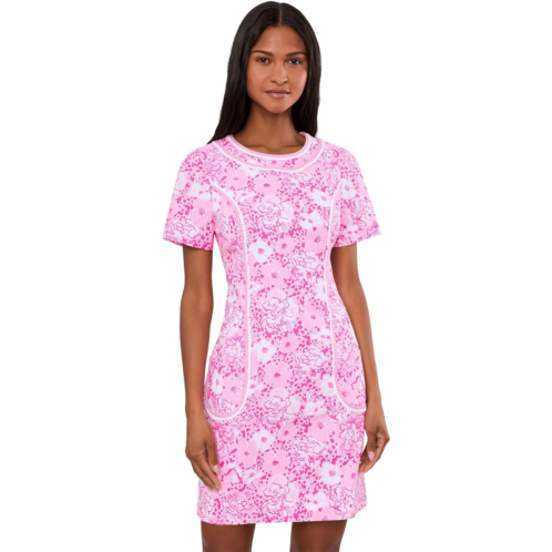 Womens Lilly Pulitzer Adetta Short Sleeve Stretch Shift Dress