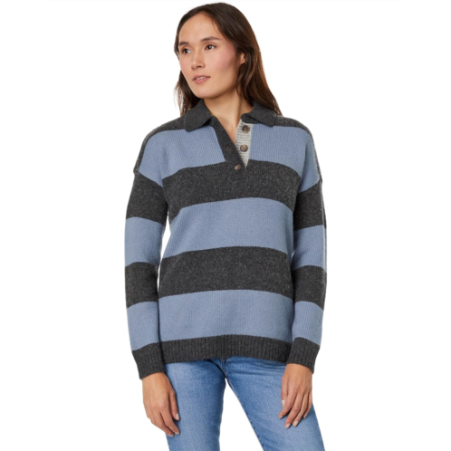 Madewell Rugby Stripe Polo Sweater