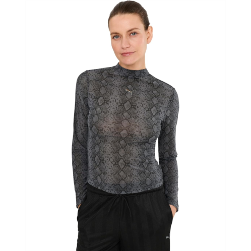 PUMA Snake Pack All Over Print Mesh Top