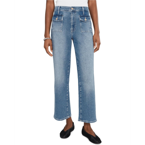 7 For All Mankind Stovepipe Straight Ankle in Oceanstone