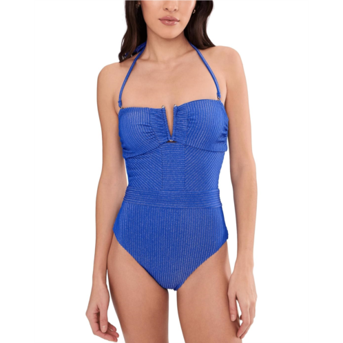 BECCA Golden Isle Brinley Shirred Bandeau One-Piece