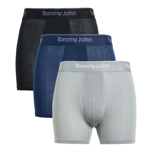 Mens Tommy John Luxe Rib 4 Boxer Briefs 3-Pack