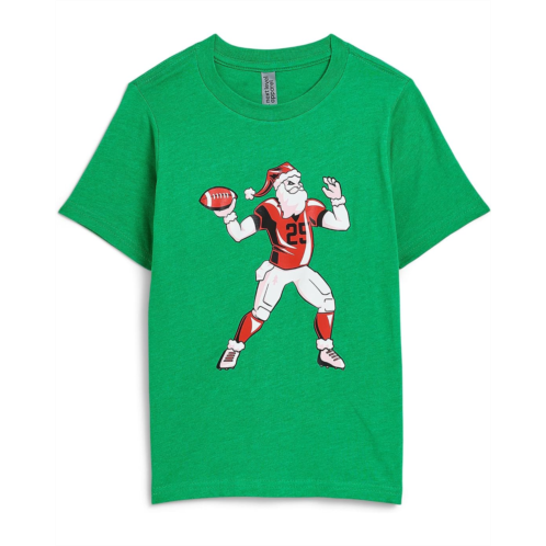 Boys ChalkTalk SPORTS Football Short Sleeve T-Shirt - Touchdown Santa (Little Kid/Big Kid)