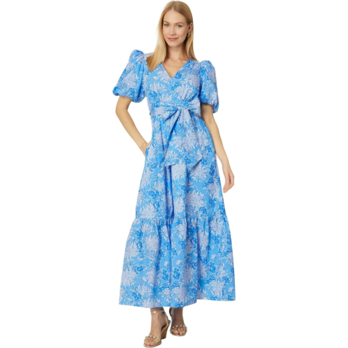 Lilly Pulitzer Ezralyn Short Sleeve Cotton Maxi Dress