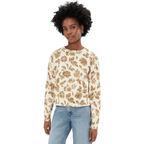 Vince Camuto Floral Printed Crew Neck